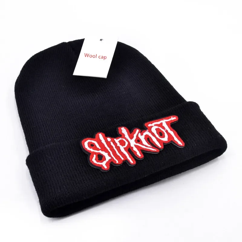 Top Trends: Slipknot Logo Wool Beanies 6 Colors Knit Men Winter Hats For Men Women Beanie Warm Hat Crochet Hat Cotton Hat Shoppable Styles