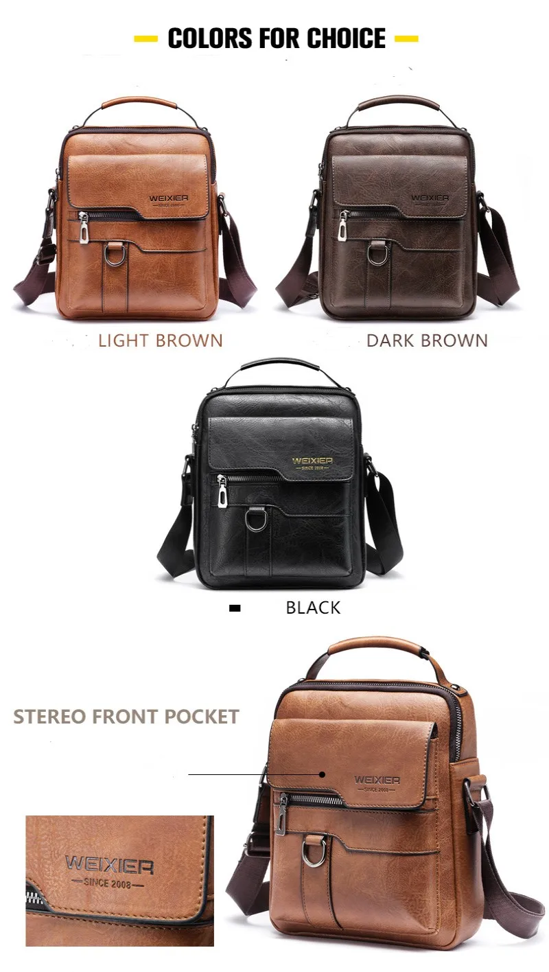 Top Trends: Mens Crossbody Bag Leather Tote Bag For Men Hand Bags Mens Messenger Bags Shoppable Styles