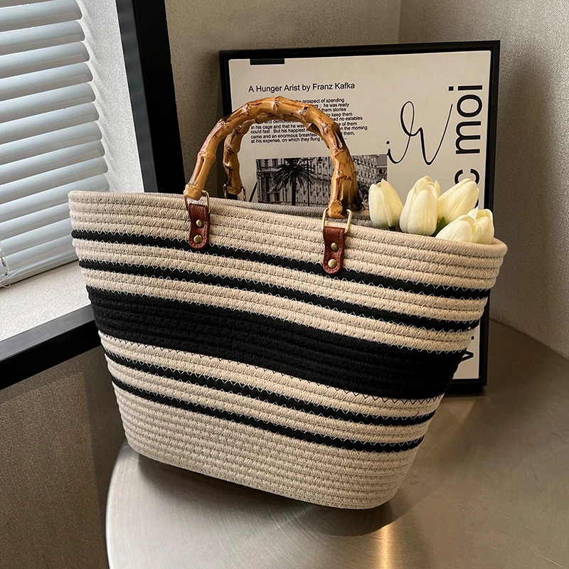 Top Trends: Women Fashion Bohemia Style Beach Bag Raffia Rattan Holiday Handbag And Vacation Hat Suit Weave Straw Summer Casual Tote Shoppable Styles