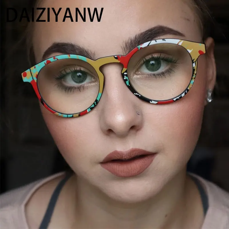 Top Trends: Retro High Quality Round Super Light TR90 Optical Glasses Frames Colorful Men Women Fashion Computer Eyeglasses Shoppable Styles - Image 6