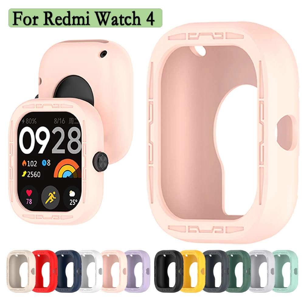 Top Trends: Suitable For Redmi Watch 4 Watch Case Soft And Durable Silicone Hollow Watch Protector Shell Protective Case Shoppable Styles