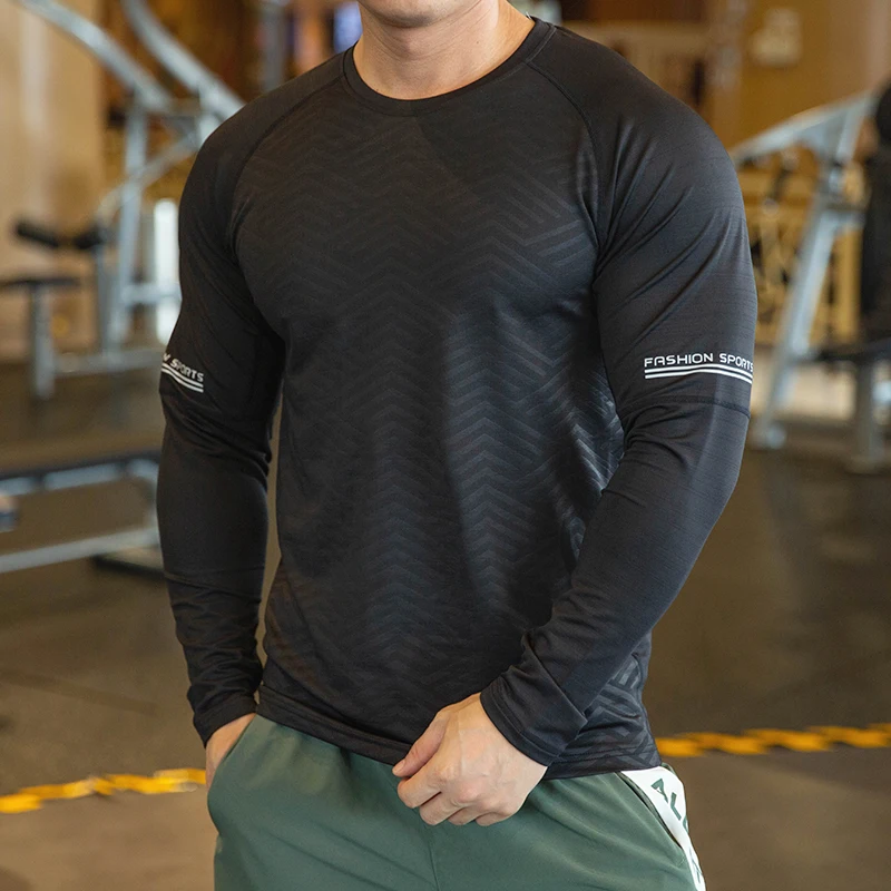 Top Trends: Men Compression Sport Shirts Fitness Elasticity Sweatshirt Breathable Training Sportswear Quick Dry Training Tops Muscle Tees Shoppable Styles