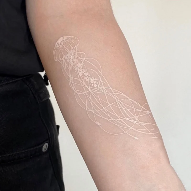 Top Trends: Waterproof Temporary Tattoo Sticker New Craft White Daisy Bracelet Tattoo Flash Tattoo Wrist Female Shoppable Styles - Image 6