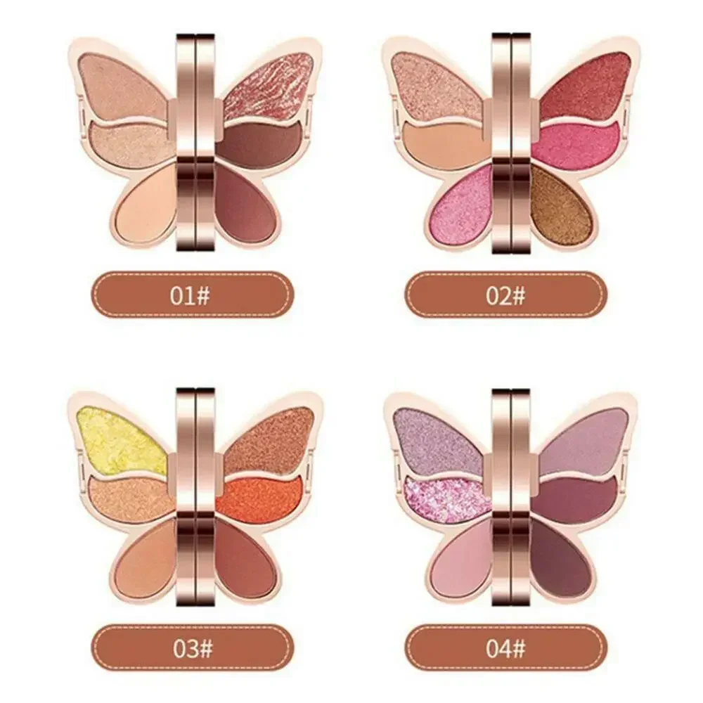 Top Trends: 2022 New 6 Colors Eyeshadow Palette Butterfly Eye Shadow Lucky Koi Pearl Sequins Glitter Matte Makeup Plate Glitter Eyeshadow Shoppable Styles - Image 6