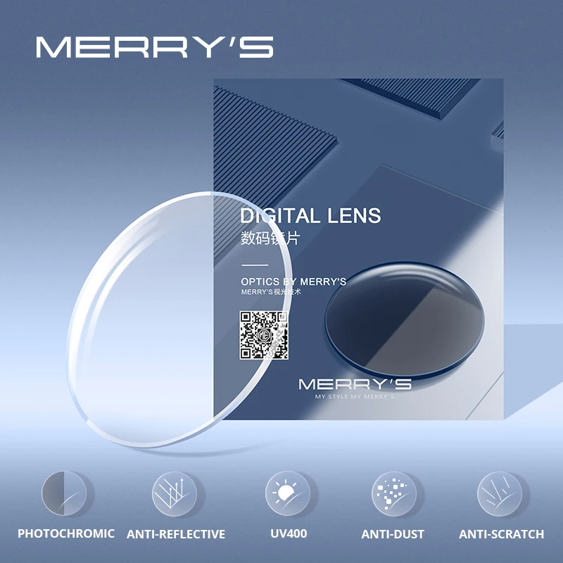 Top Trends: MERRYS Photochromic C3 Series Anti-reflective Prescription Lens CR-39 Resin Aspheric Glasses Lenses Myopia UV400 Sunglasses Lens Shoppable Styles