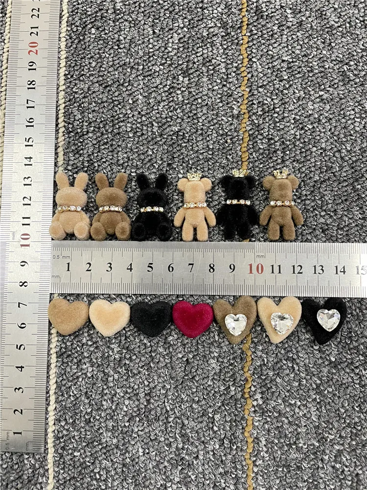 Top Trends: Kawaii Bear Rabbit Shoe Decorations Diy Rhinestone Shoelaces Charms Velvet Shoe Buckles Accessories For Sneakers Girls Gifts Shoppable Styles - Image 5