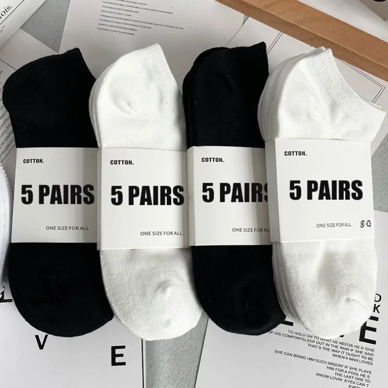 Top Trends: Men Ankle Socks Solid Color Black White Gray Breathable Cotton Sports Socks Unisex High Quality Spring Summer Male Short Sock Shoppable Styles