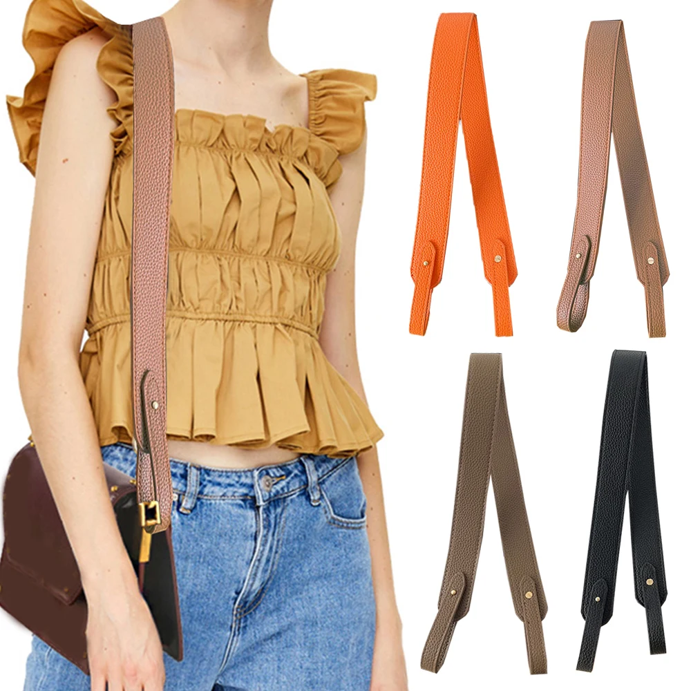 Top Trends: Solid Color Leather Shoulder Crossbody Bag Strap Women Handbags Handles Replacement Wide Belt Purse Strap Diy Bag Accessories Shoppable Styles