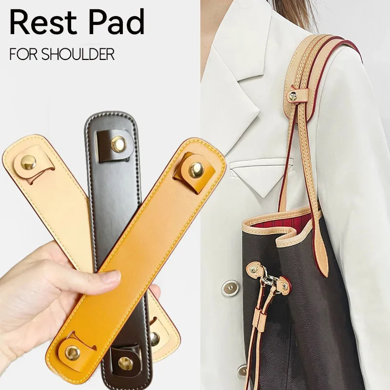 Top Trends: 1Pcs Bag Strap Decompression Shoulder Pads Handle Fixing Clip Bag Accessories Wide PU Leather Bag Strap Shoulder Rest Shoppable Styles