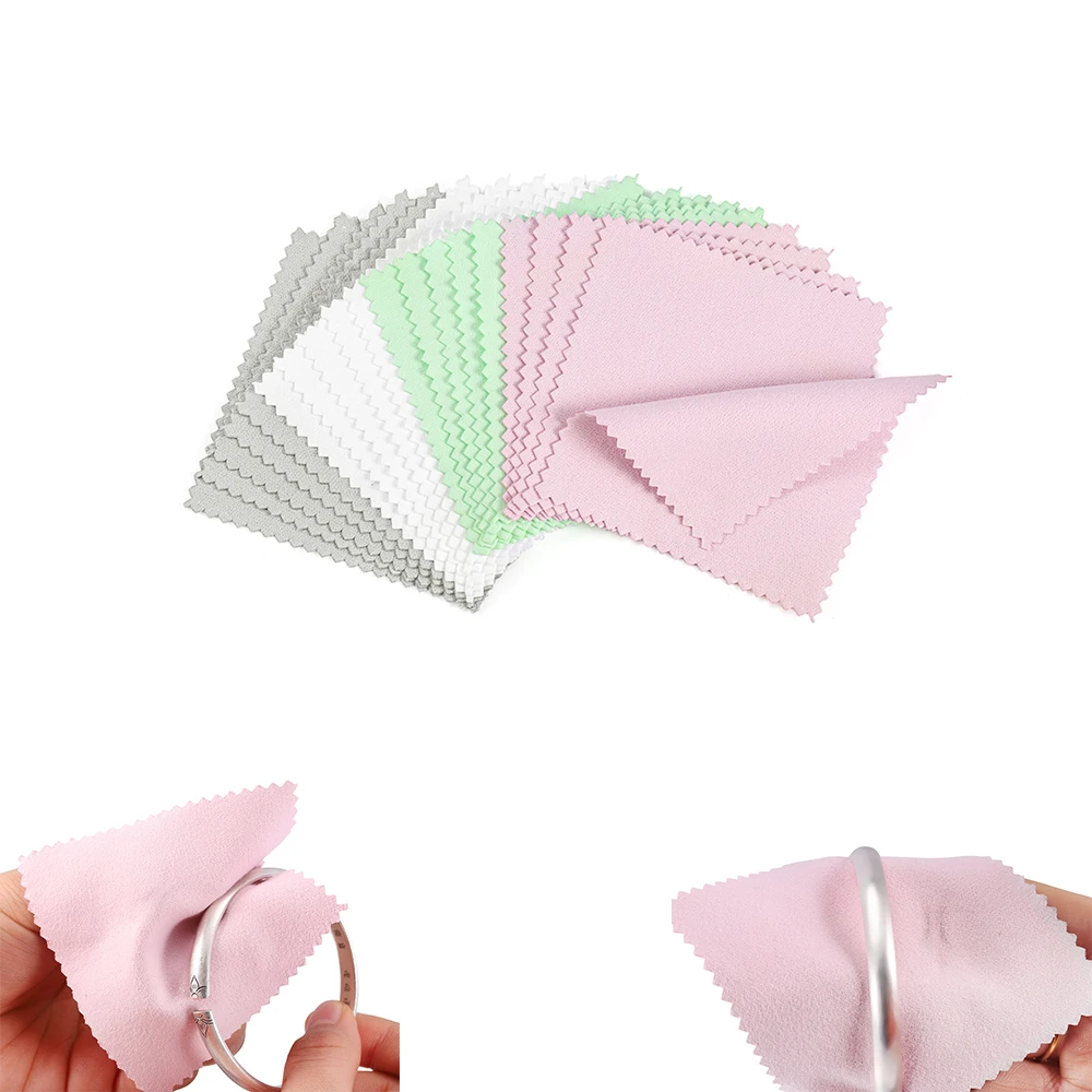 Top Trends: 10-50pcs Polish Polishing Cloth Silver Color Cleaning Polishing Cloth Soft Clean Wipe Wiping Cloth For Silver Gold Jewelry Tool Shoppable Styles