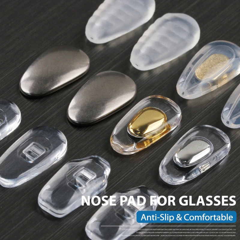 Top Trends: Eyeglass Nose Pads, Metal Core Soft Silicone Air Chamber Glasses Nose Pads, Screw-in Anti-Slip Glasses Nose Pads Replacement Kit Shoppable Styles