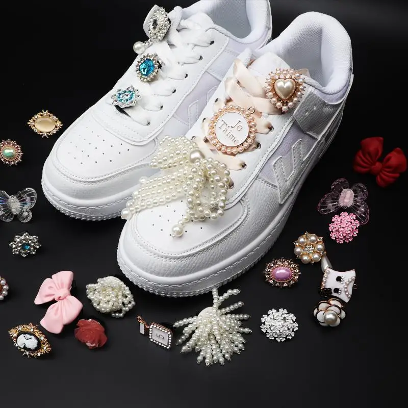 Top Trends: Rhinestone Pearls Shoe Charms Beauty Perfume Sneaker Charms Girl Gift Shoe Decoration DIY Shoelaces Buckles Shoes Accesories Shoppable Styles