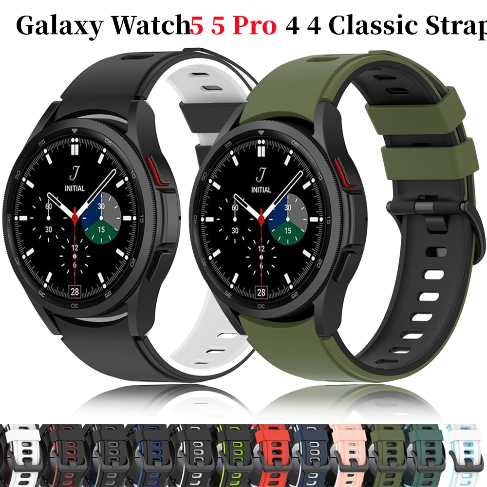 Top Trends: Strap For Samsung Galaxy Watch 5 Pro 45mm 4 Classic 46mm 42mm Correa Soft Silicone Bracelet Samsung Galaxy Watch 5 4 40mm 44mm Shoppable Styles