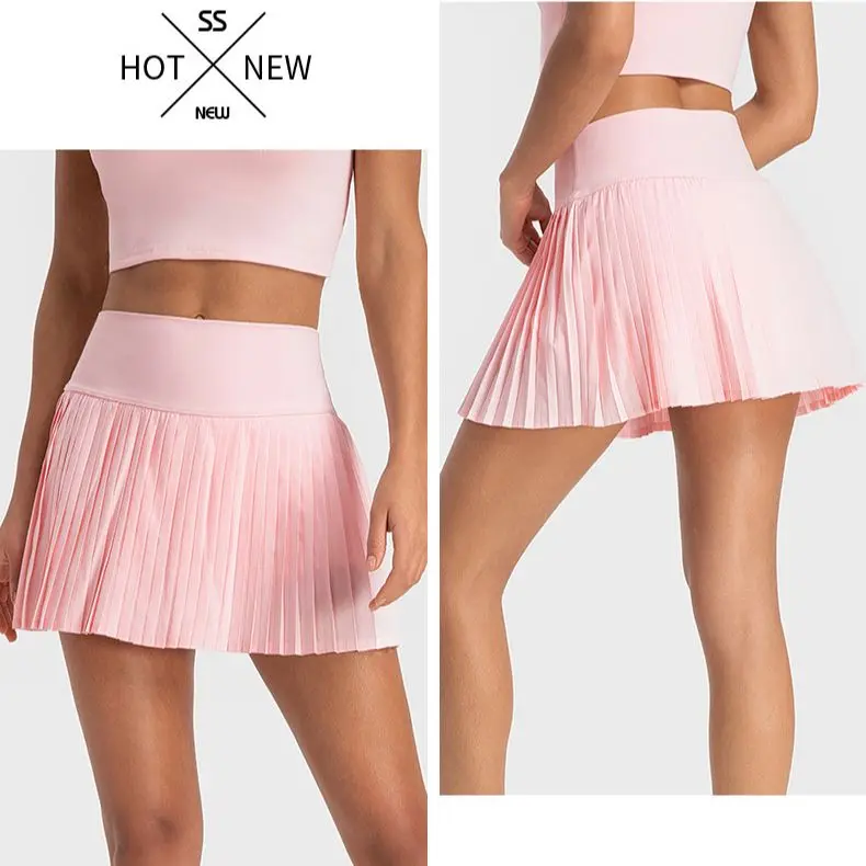 Top Trends: Women Sports Tennis Skirts High Waist Tights Yoga Tennis Shorts Dress With Pockets Pleated Pocket Skirt Anti-Exhaust Quick Dry Shoppable Styles