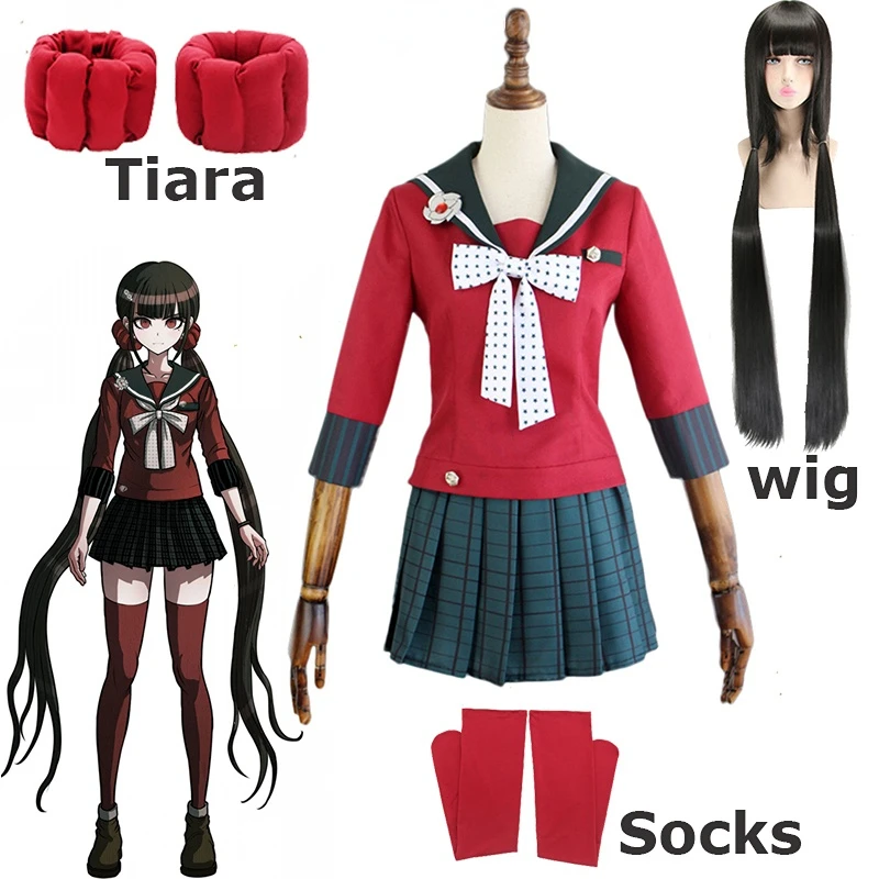 Top Trends: Kostum Cosplay Harukawa Maki Cosplay Anime Danganronpa Wig Seragam Sekolah Anak Perempuan Kostum Halloween Shoppable Styles