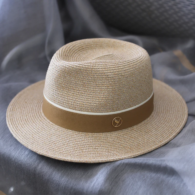 Top Trends: Designer New Natural Panama Soft Shaped Straw Hat Summer Women / Men Wide Brim Beach Sun Cap UV Protection Fedora Birthday Gift Shoppable Styles