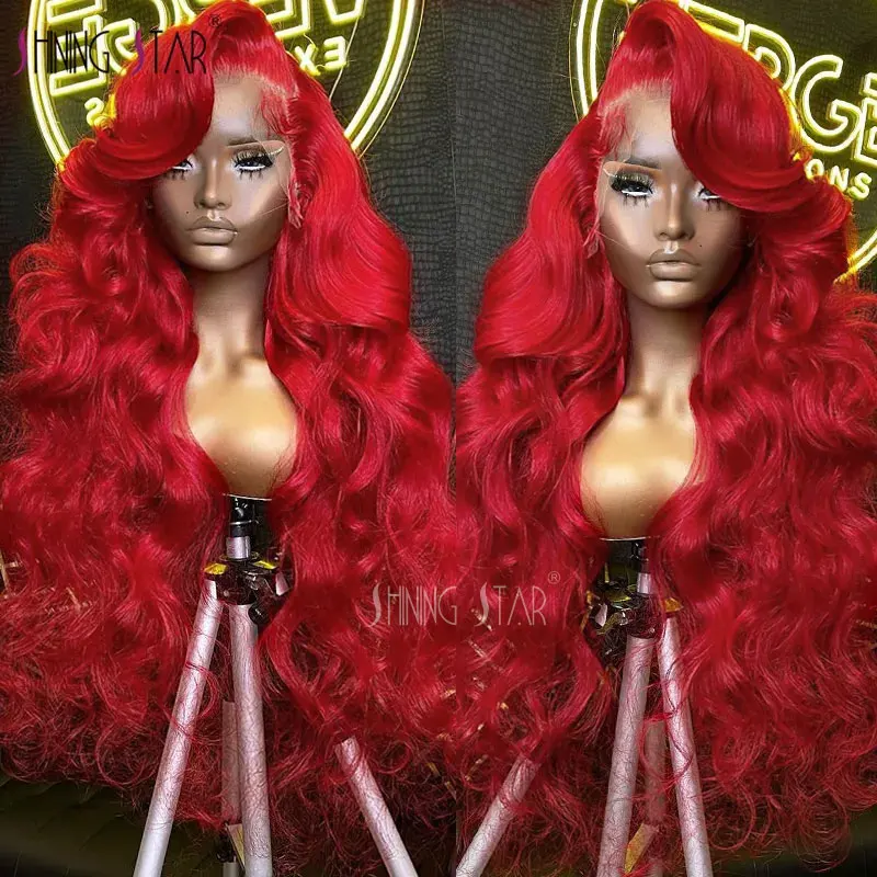 Top Trends: 34 Inch Body Wave 13X6 Lace Front Wigs For Women Red Lace Front Human Hair Wigs Pre Plucked 13X4 HD Lace Frontal Wig Human Hair Shoppable Styles