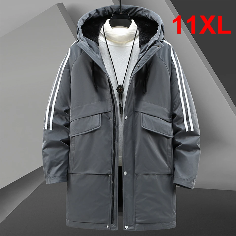 Top Trends: Winter Parkas Men Thick Warm Jacket Coat Plus Size 11XL Fashion Casual Warm Fleece Cargo Jacket Male Thick Windbreak Outerwear Shoppable Styles