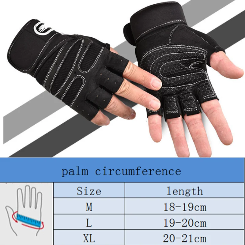 Top Trends: Gloves Weight Exercises Half Finger Lifting Gloves Body Building Training Sport Gym Fitness Gloves For Men Women Shoppable Styles - Image 2