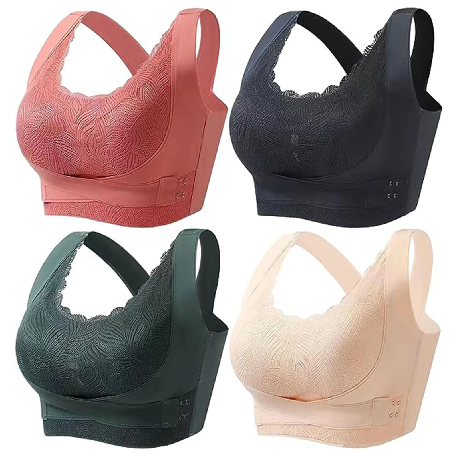 Top Trends: Womens Push Up Lace Bra Lymphvity Detoxification And Shaping & Powerful Lifting Bra Full-Coverage T-Shirt Bra Shaping Wireless Shoppable Styles