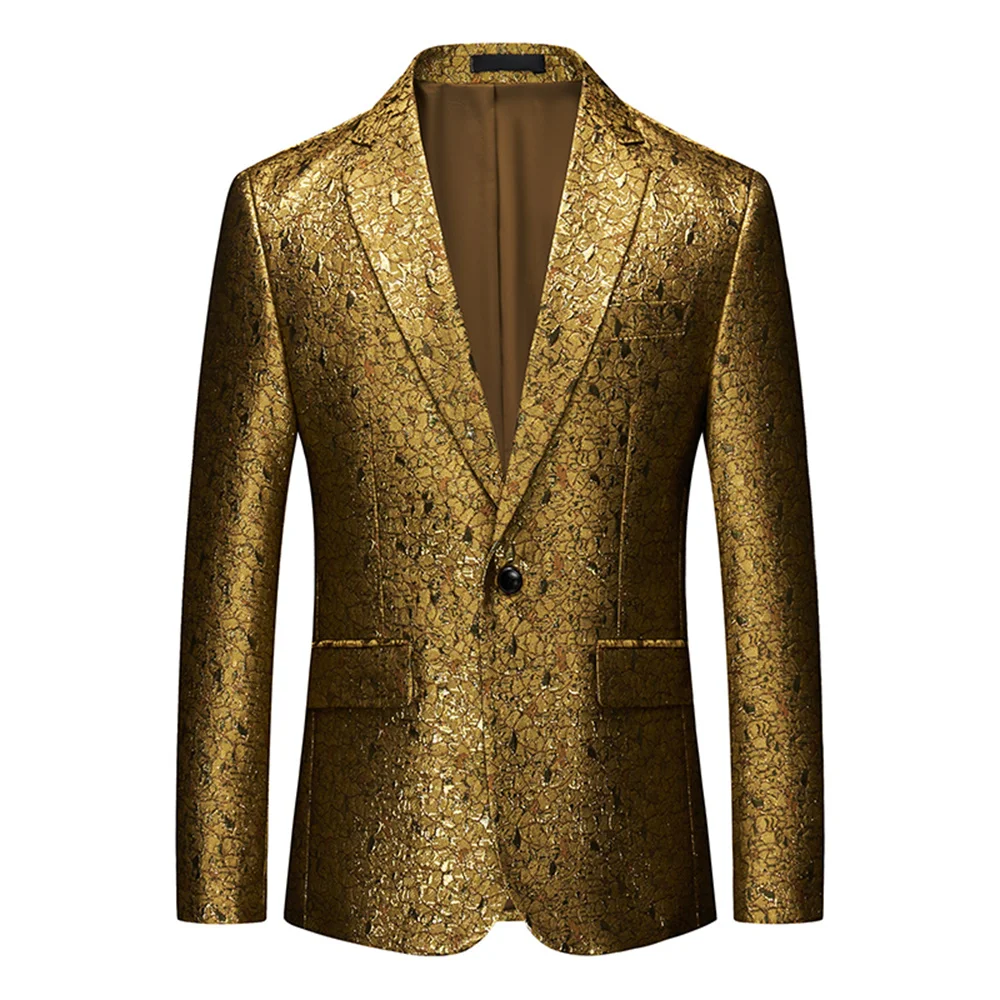 Top Trends: Luxury Male Suit 2023 New In Best Selling Golden Flower Suit Men's Long Sleeve Jacket Formal Party Business Wedding Male Suits Shoppable Styles - Image 5