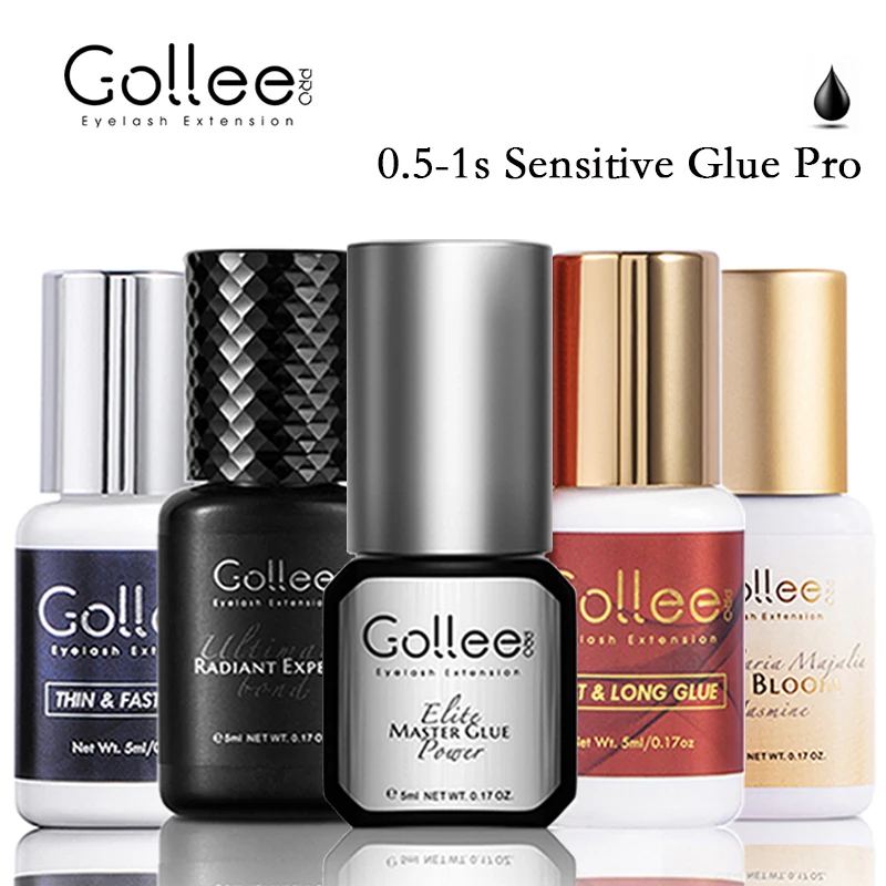 Top Trends: Gollee 0.5s Fast Drying Lashes Glue Latex-free Eyelash Extensions Glue Professional Waterproof Eyelash Lash Extension Supplies Shoppable Styles