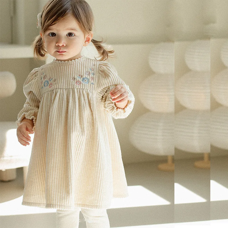 Top Trends: Little Girl Autumn Embroidered Lace Dress Girls Autumn Dress Long Sleeve Princess Dress Girls Baby Dress Shoppable Styles