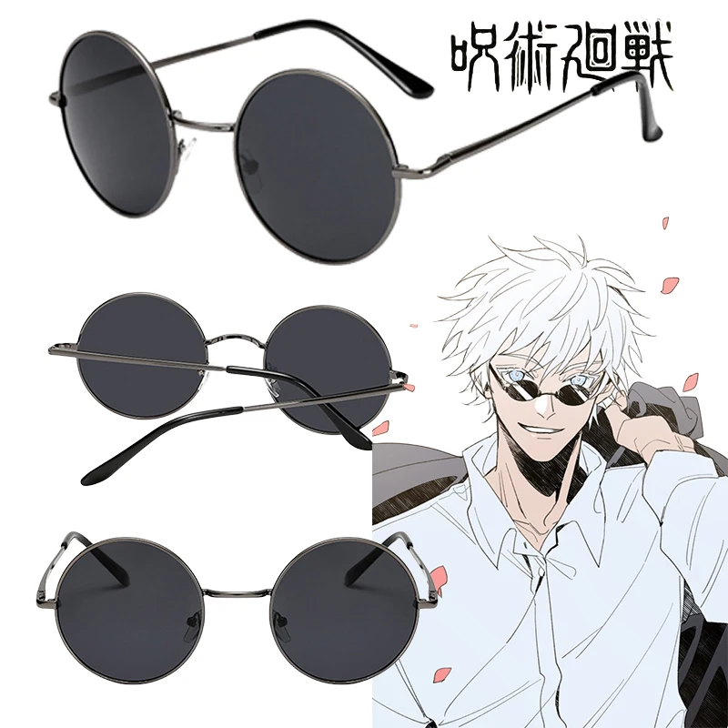 Top Trends: Gojo Satoru Glasses Anime Jujutsu Kaisen Satoru Gojo Cosplay Sunglasses Black Glasses Eyewear Daily Wear Cosplay Prop Men Women Shoppable Styles