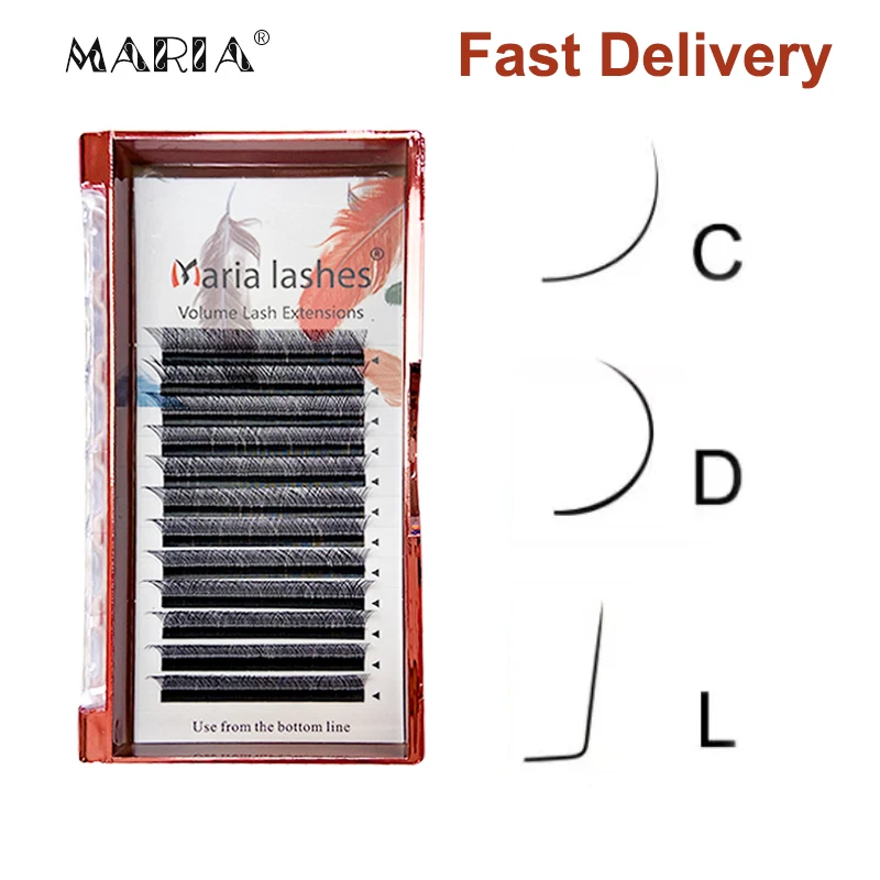 Top Trends: MARIA YY Shaped Eyelashes Clusters Beauty 0.07 Y Wire Type Brown Lashes Extension Makeup Naturally Soft D Curl Volume Fan Shoppable Styles