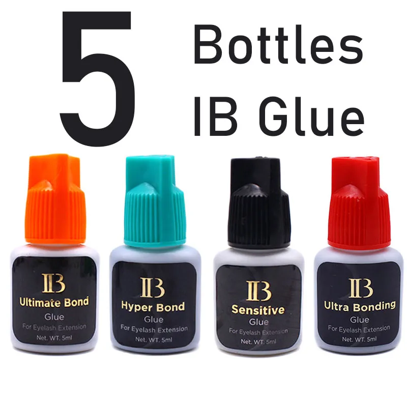 Top Trends: 5 Bottles IBeauty Ultra Super Glue Individual Fast Drying False Eyelash Extensions Supplies Strong Cola 5ml Beauty Makeup Tools Shoppable Styles