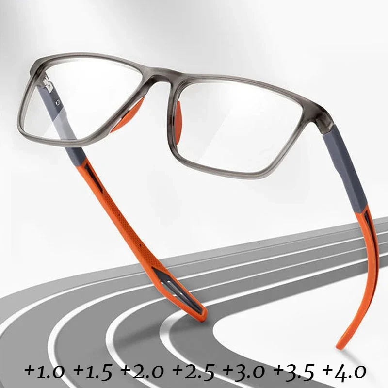 Top Trends: Ultralight TR90 Sport Reading Glasses Anti Blue Light Presbyopia Eyeglasses Women Men Unisex Far Sight Optical Eyewear 0 To+ 4.0 Shoppable Styles