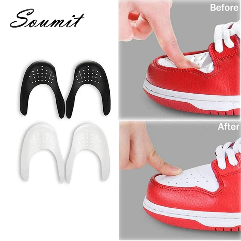 Top Trends: 2 Pair Shoe Anti Crease Protector For Basket Ball Sneaker Prevent Bending Crack Toe Cap Support Shoe Stretcher Dropshipping Shoppable Styles