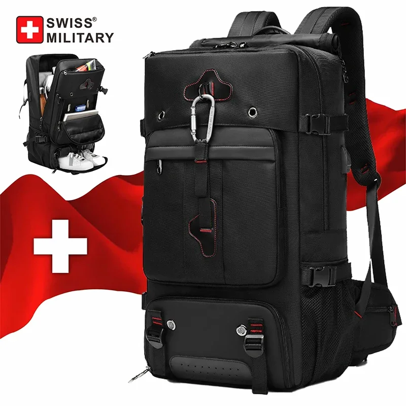 Top Trends: SWISS MILITARY New Travel Backpack Laptop Bag Multifunctional Waterproof Anti Theft Bag Outdoor Large Capacity Backpack Mochila Shoppable Styles