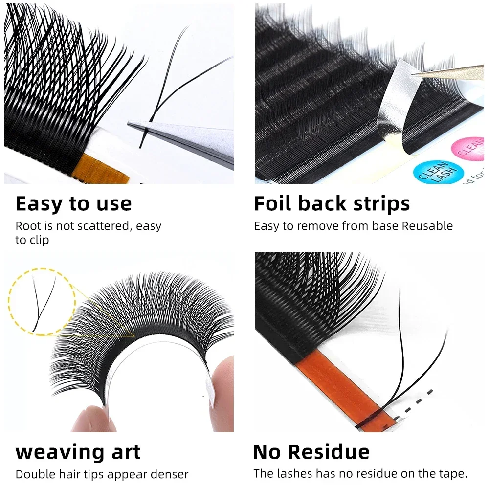 Top Trends: Yelix Y Eyelashes Extension 7-17mm Soft Brazilian Cilia And LU Curl Two Tip Volume Fan Lash Extension Supplies Faux Cils YY Lash Shoppable Styles - Image 3