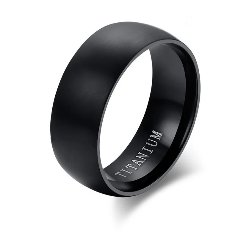 Top Trends: Classic Men Stainless Steel Rings Black Solid Simple Vintage Rings For Men Wedding Bands Christmas Party Jewelry Gift Wholesale Shoppable Styles