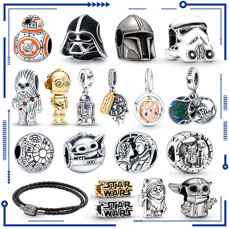 Top Trends: Disney Marvel Star Warrior Charm Beads Fits Pandora 925 Original Bracelet Jewelry Women Silver Pendant Bead Gift 2023 Hot Sale Shoppable Styles