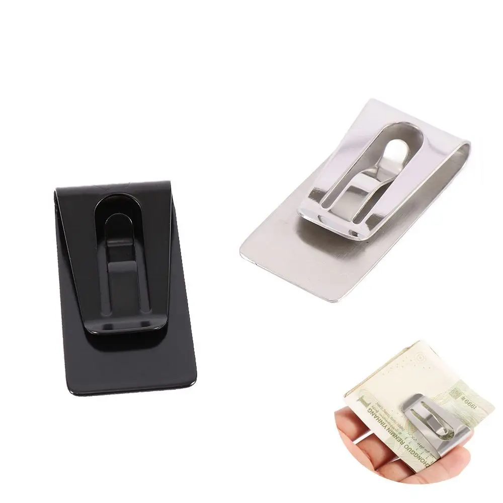 Top Trends: Unisex Creative Stainless Steel Bill Clip Business Card Holder Metal Clip ID Card Hollow Cash Holder Money Clips Shoppable Styles