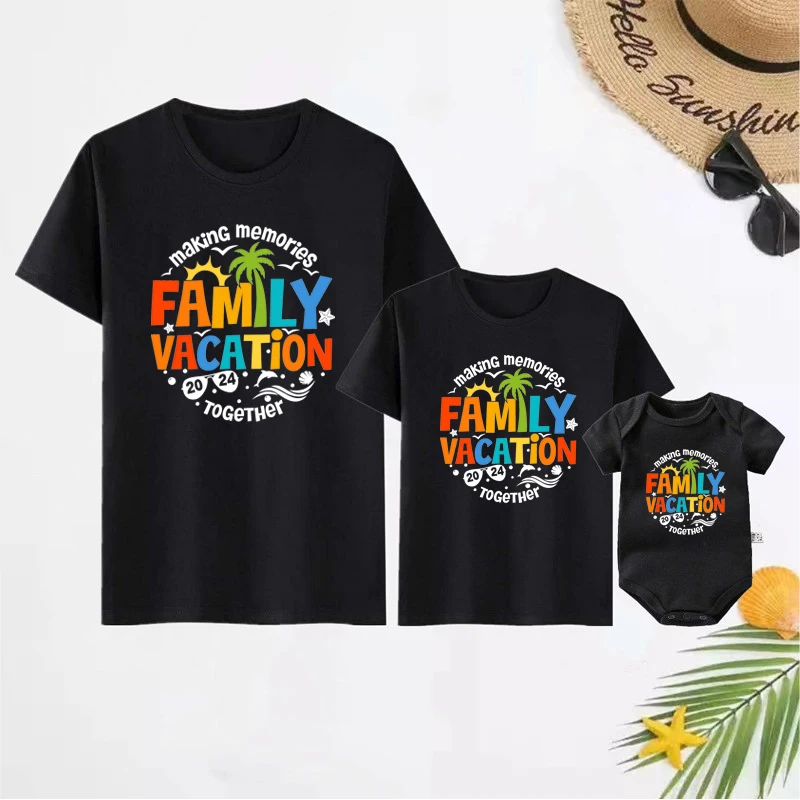 Top Trends: New Family Vacation 2024 Shirts Making Memories Together Family Matching Outfits Summer Dad Mom Kids Baby Beach Trip Tshirts Shoppable Styles