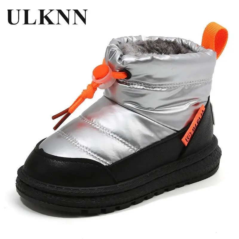 Top Trends: Boy's Snowy Boots 2023 Winter Baby Cotton Boots Warm And Waterproof Boys' Short Boots With Plush Thickened Silver Shoes Shoppable Styles