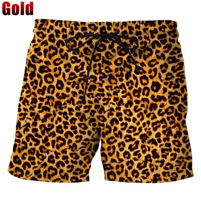 Top Trends: Classic Colorful Leopard Shorts Men Summer Beach Short Pants Hawaii Beach Swimming Pants Swim Trunks Women Kid Cool Ice Shorts Shoppable Styles