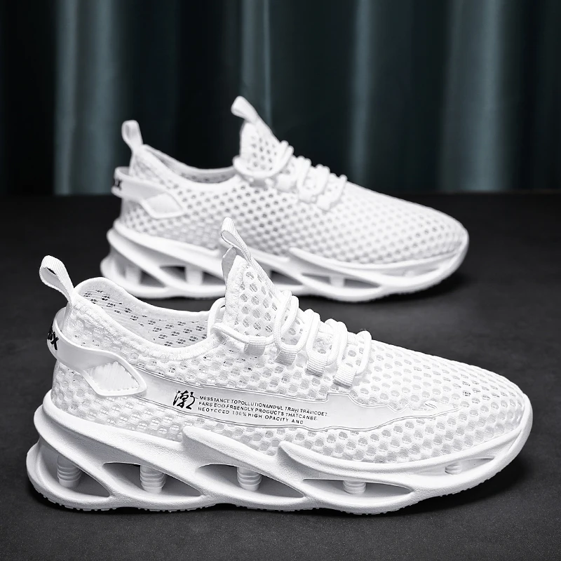 Top Trends: 2023 New Summer Sneakers Men Mesh Breathable Running Tennis Shoes Outdoor Sports Tenis Masculino White Casual Walking Shoes Shoppable Styles