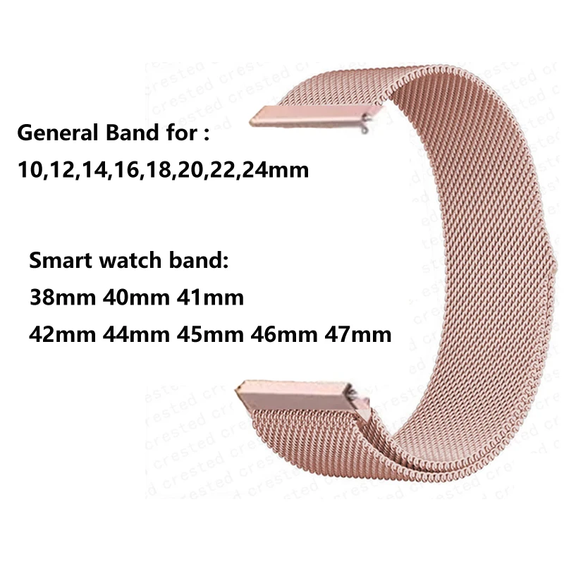 Top Trends: Milanese Magnet Watch Band 10MM 12MM 14MM 16MM 18MM 20MM 22MM 24MM For AMAZFIT Watch GTR GTS Series For HUAWEI GT2 GT3 42MM 46MM Shoppable Styles - Image 6