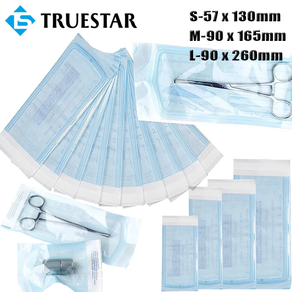 Top Trends: 20PCS Disposable Self-sealing Sterilization Pouches Bag S / M / L Self-adhesive Clean Bags Puncture Pouch Storage Bags Tattoo Supply Shoppable Styles