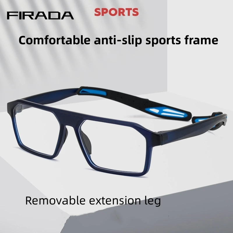 Top Trends: FIRADA Fashion Eyeglasses Retro Square TR90 Sports Eyewear Myopia Basketball Optical Prescription Glasses Frame For Men 12-1218 Shoppable Styles