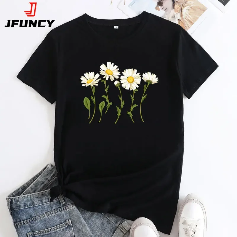 Top Trends: JFUNCY Women's Oversized T-shirt Short Sleeve Tees Woman Fashion Summer Tshirt Clothing 2024 Women Graphic T Shirt Female Tops Shoppable Styles