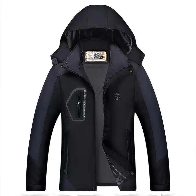 Top Trends: Cotton-Padded Coat Shell Jacket Hooded Fleece-Lined Thicken Large Size Winter Warm Work Clothes Men Coat Workwear Parkas Shoppable Styles