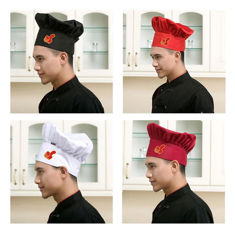 Top Trends: Restaurant Female Chef Cooking Hat Hotel Male Cook Mushroom Cap Cafe Bar Waiter Work Cap Bakery Cake Shop Waitress Kitchen Caps Shoppable Styles