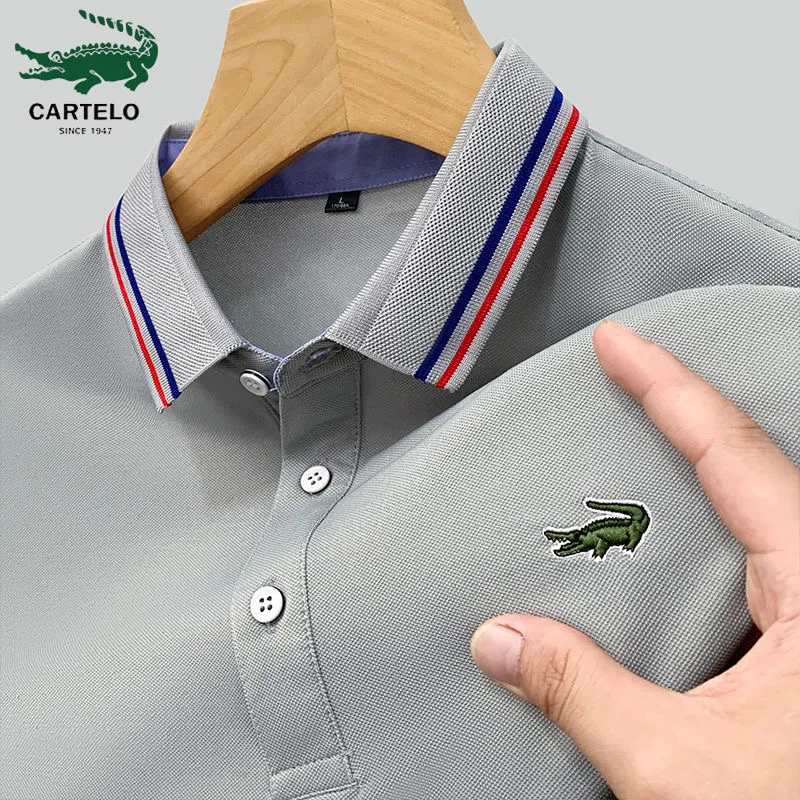 Top Trends: 2023 Summer New Men&#039;s Lapel Anti-pillin Polo Shirt Embroidered Short Sleeve Casual Business Fashion Slim Fit Polo Shirt For Men Shoppable Styles