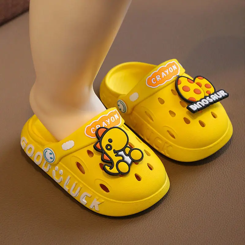 Top Trends: Lovely Cartoon Animal Sandals For Girls Beach Clogs For Children Mule 2022 Hot Style Kid's Dinasour Shoes For Boy Shoppable Styles - Image 5