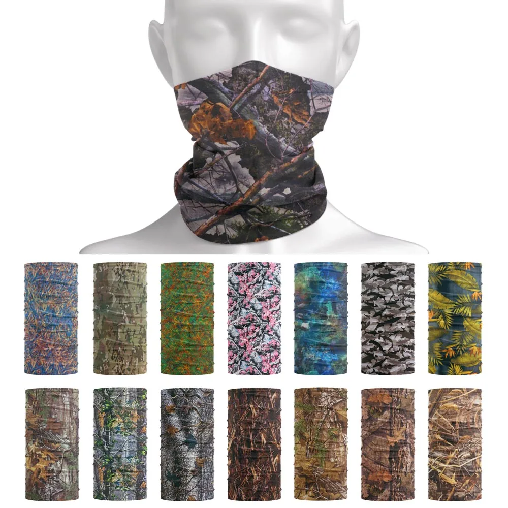 Top Trends: Camouflage Hunting Tactical Bandana Realtree Neck Gaiter Seamles Hiking Cycling Tube Scarf Camo Multi Purpose Use Head Wrap Hood Shoppable Styles